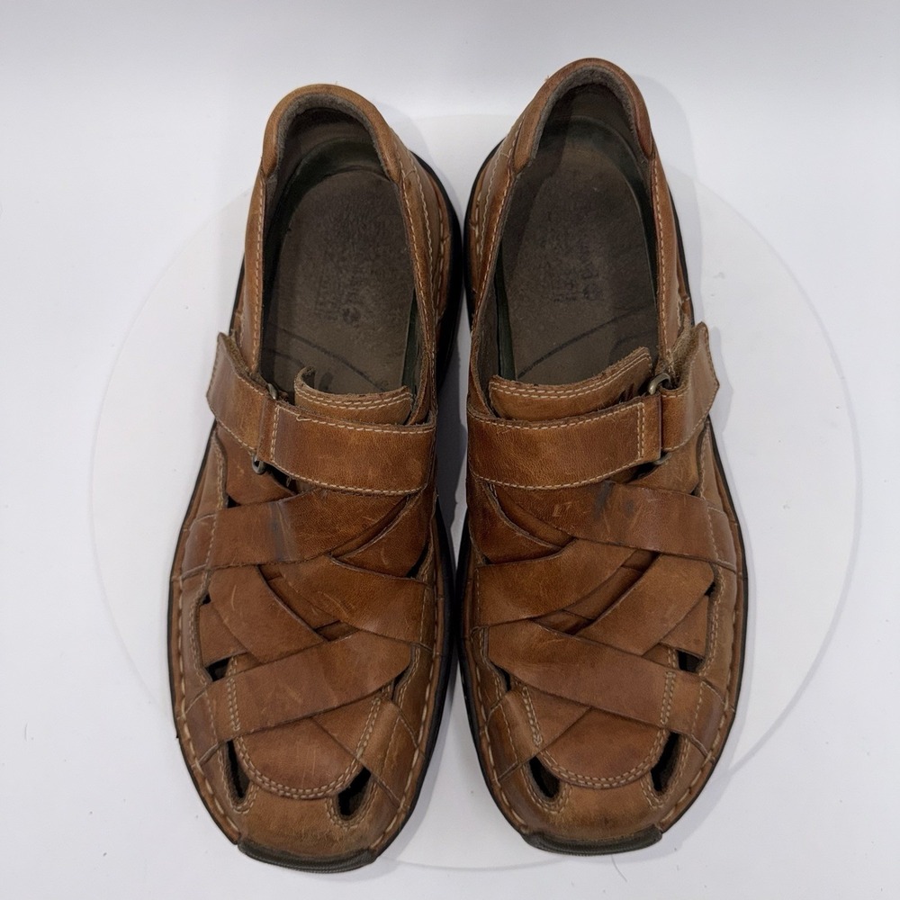 Timberland Altamont Fisherman Brown Leather Sandal Mens Size 9 Smart Comfort - Picture 6 of 8